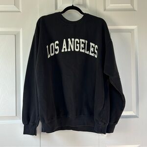 Audrey 3+1 Black Crewneck Sweater Los Angeles- Size M/L